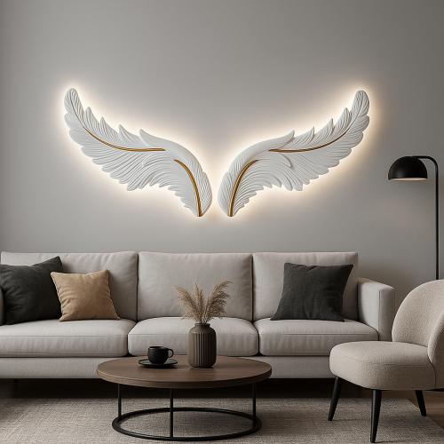 PU655 - LED Wings 01 (White/Warm LED) — Lighting handmade to order by Langham Furniture