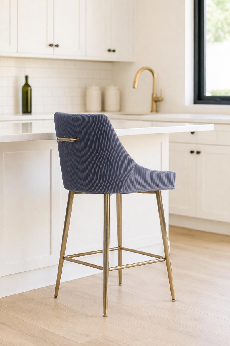G-Milan Stool (Gold Legs) — Bar Stools handmade to order by Langham Furniture, image 8 of 17