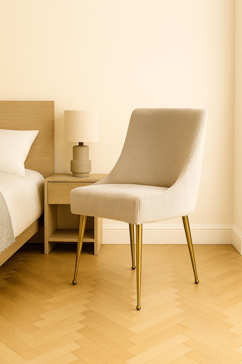 G-Milan Chair (Gold Legs) — Dining Chairs handmade to order by Langham Furniture, image 9 of 21