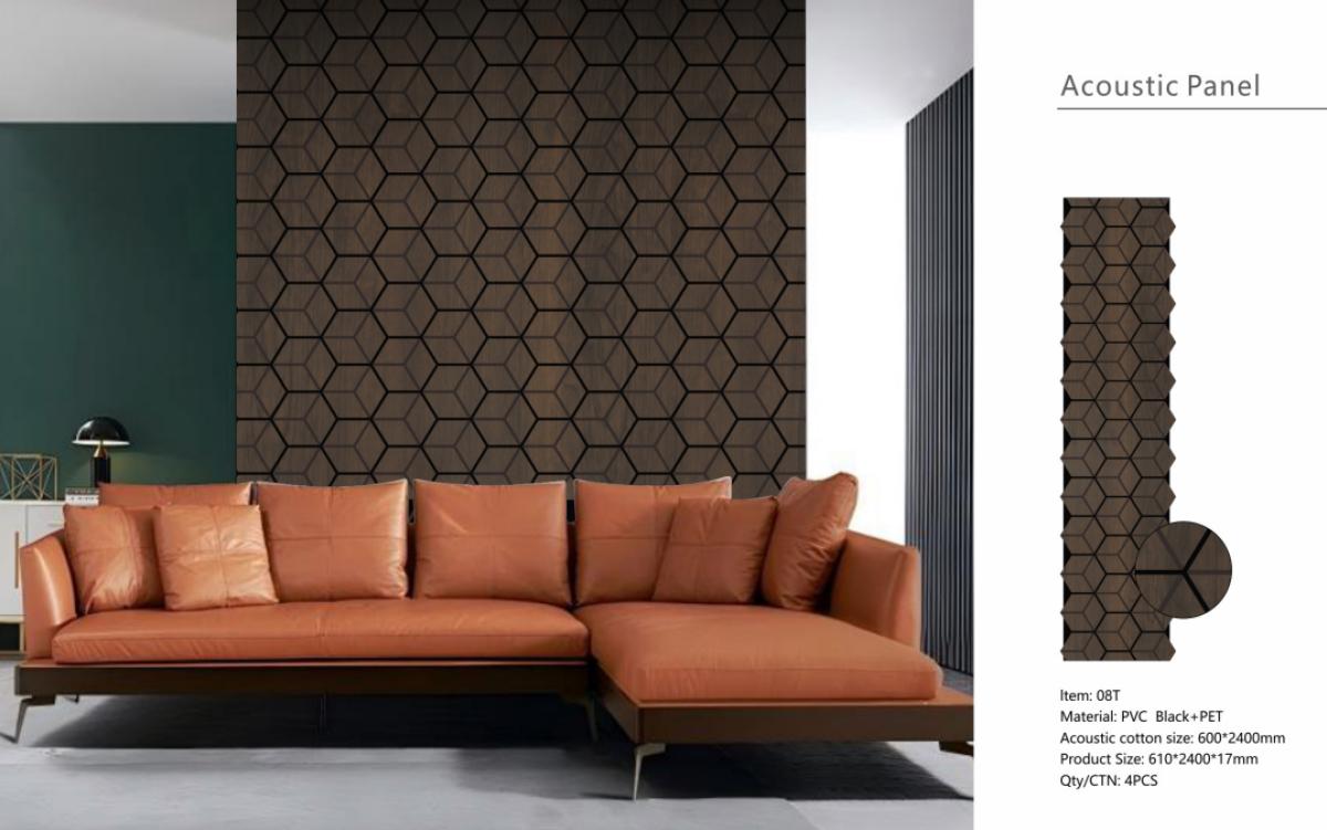 Wall Panel 08T - Walnut - Blocks - 240cm - (1 pack / 4pcs) — Slat & Acoustic Panels handmade to order by Langham Furniture, image 3 of 4