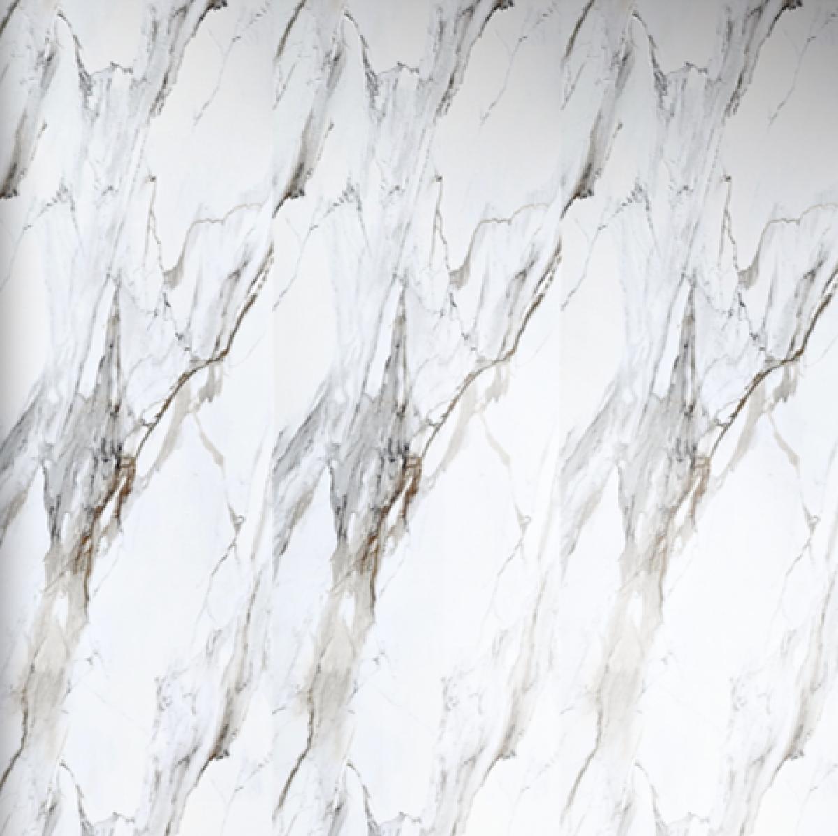 Wall Panel 07D - Gold and White Marble - Wall Board - 240cm - (1 pack / 4pcs) — Slat & Acoustic Panels handmade to order by Langham Furniture, image 2 of 5