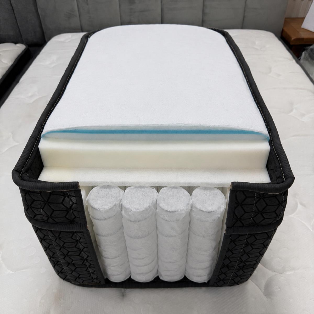 Mattress D35 Single/Small Double/Double/King Size/Super King Size - Gel Memory Foam - Built-in Wheels Package — Mattresses handmade to order by Langham Furniture, image 3 of 10
