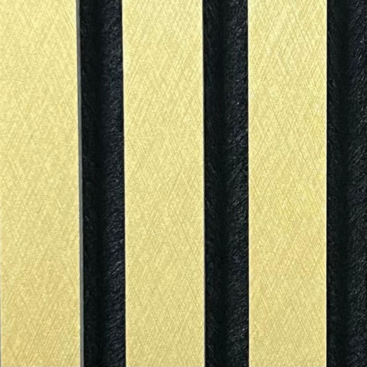 Wall Panel 01WG - Metallic Gold - Acoustic - 240cm - (1 pack / 4pcs) — Slat & Acoustic Panels handmade to order by Langham Furniture, image 4 of 6