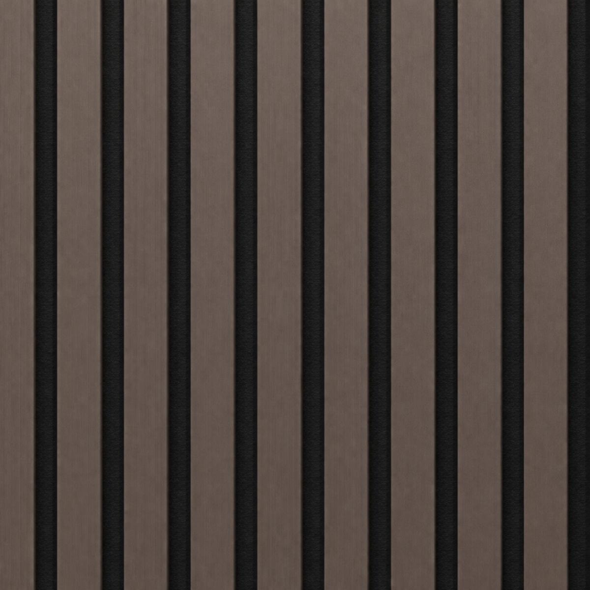 Wall Panel 01WF - Metallic Brown - Acoustic - 240cm - (1 pack / 4pcs) — Slat & Acoustic Panels handmade to order by Langham Furniture, image 2 of 6