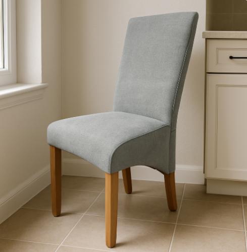 Berry Fabric Chair (Oak Legs) — Dining Chairs handmade to order by Langham Furniture
