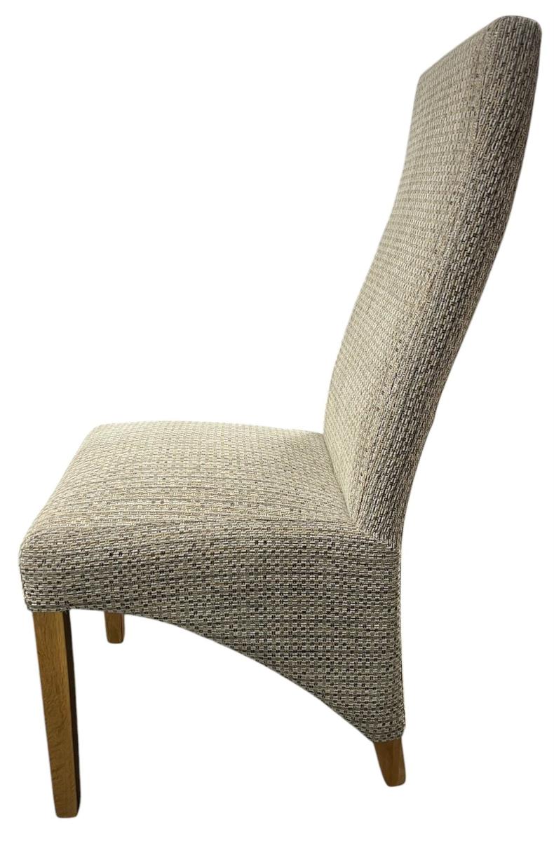 Berry Fabric Chair (Oak Legs) — Dining Chairs handmade to order by Langham Furniture, image 10 of 12