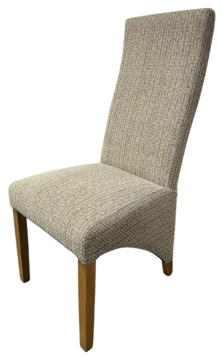 Berry Fabric Chair (Oak Legs) — Dining Chairs handmade to order by Langham Furniture, image 11 of 12