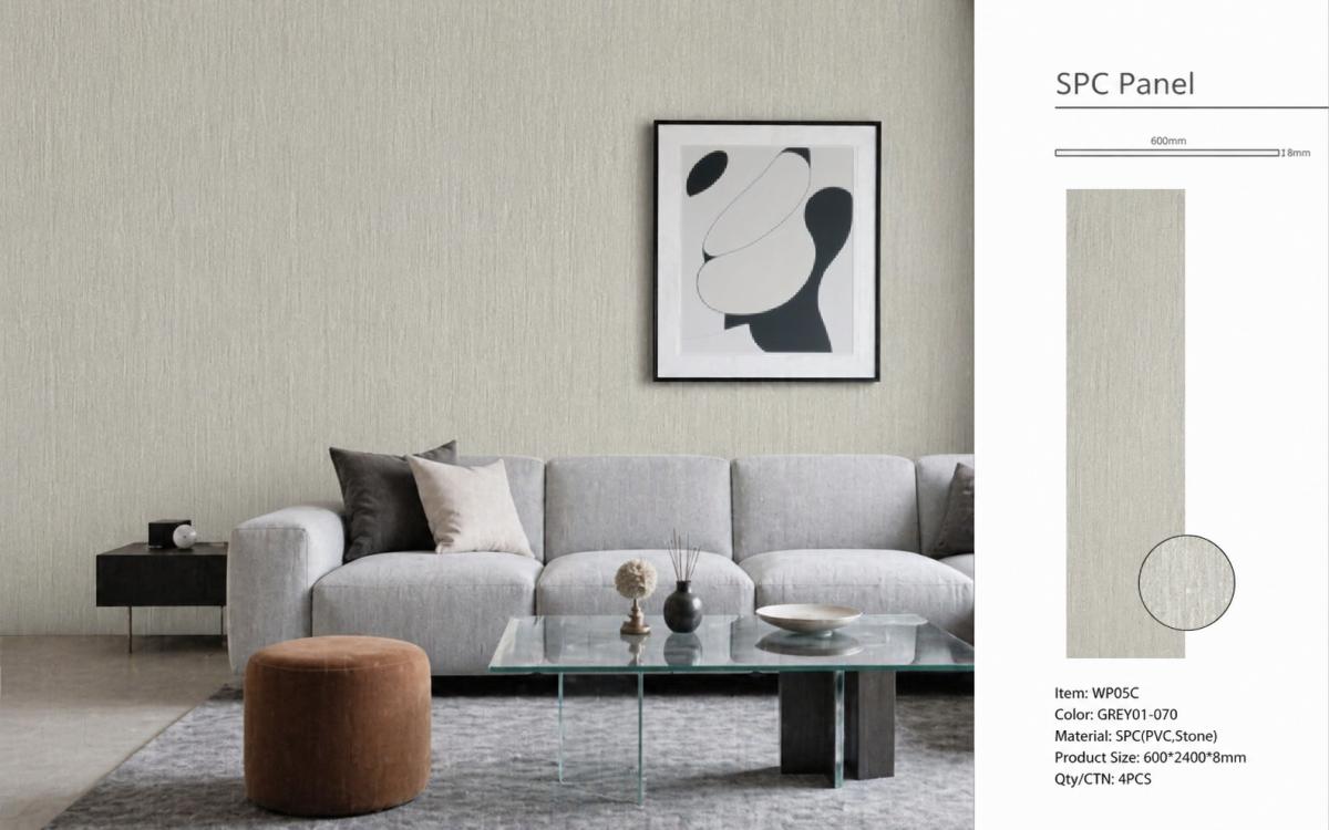 Wall Panel 05C - Grey - PVC - 240cm - (1 pack / 4pcs) — Slat & Acoustic Panels handmade to order by Langham Furniture, image 4 of 5