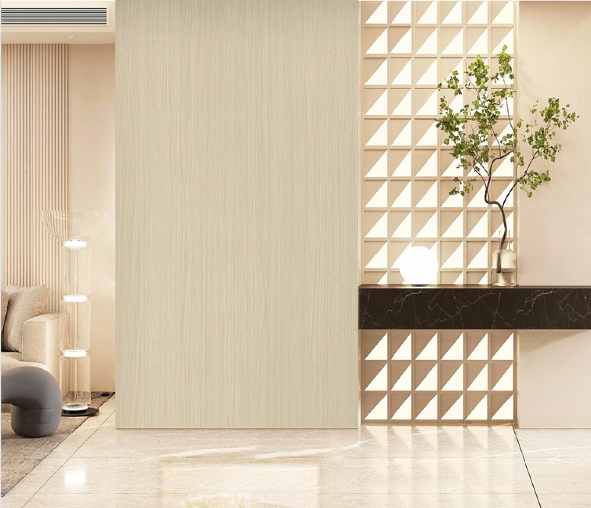 Wall Panel 05A - Oak - PVC - 240cm - (1 pack / 4pcs) — Slat & Acoustic Panels handmade to order by Langham Furniture, image 1 of 5