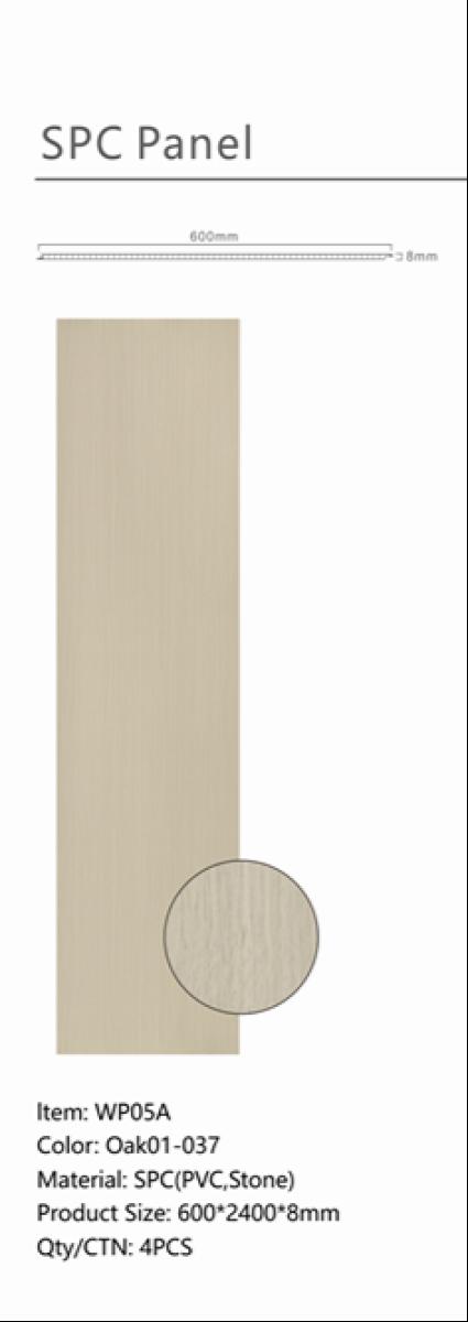 Wall Panel 05A - Oak - PVC - 240cm - (1 pack / 4pcs) — Slat & Acoustic Panels handmade to order by Langham Furniture, image 4 of 5
