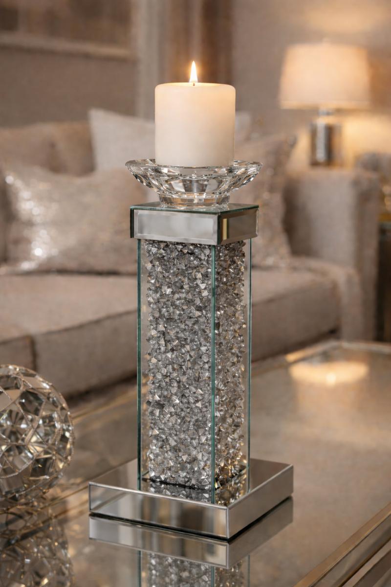 1H Candle Holder — Mirror Ornaments handmade to order by Langham Furniture, image 1 of 4