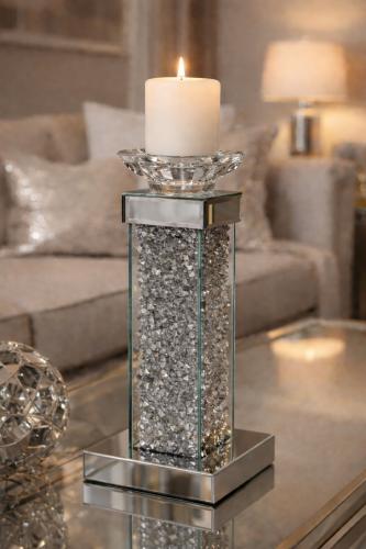 1H Candle Holder — Mirror Ornaments handmade to order by Langham Furniture