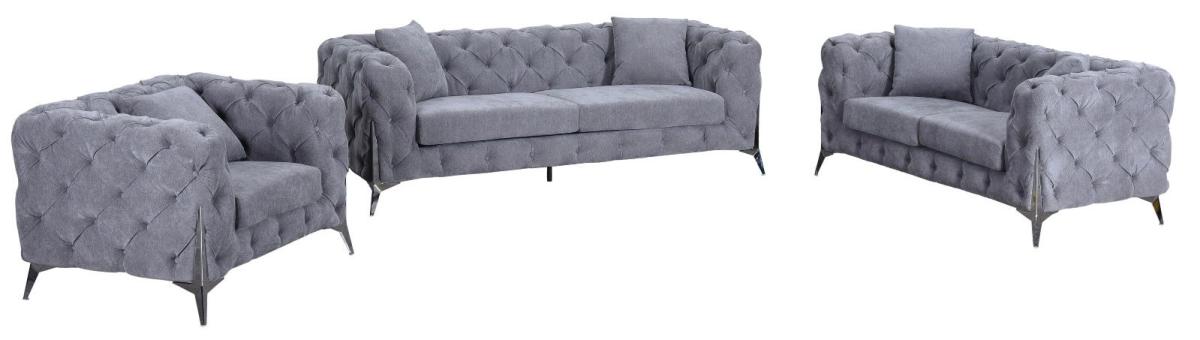 Paris Grey Sofa (3+2+1) — Sofas handmade to order by Langham Furniture, image 2 of 10