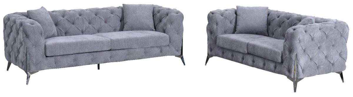 Paris Grey Sofa (3+2+1) — Sofas handmade to order by Langham Furniture, image 3 of 10