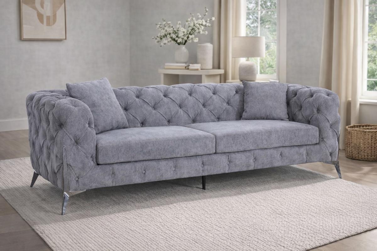 Paris Grey Sofa (3+2+1) — Sofas handmade to order by Langham Furniture, image 4 of 10