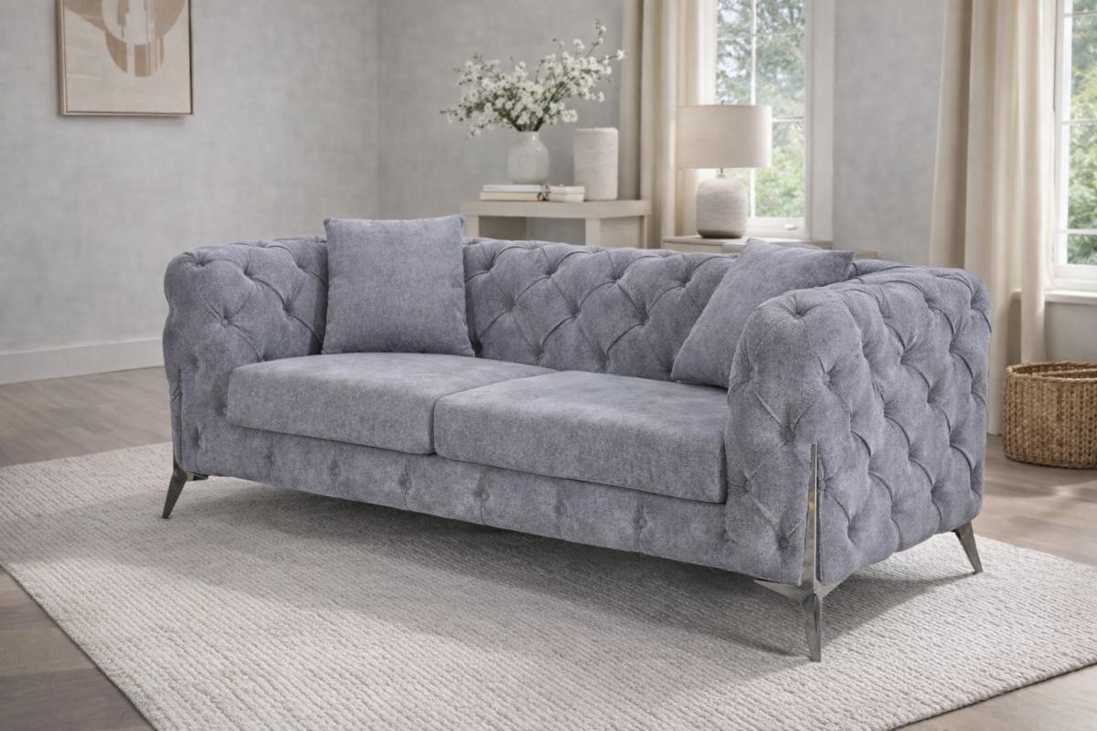Paris Grey Sofa (3+2+1) — Sofas handmade to order by Langham Furniture, image 6 of 10