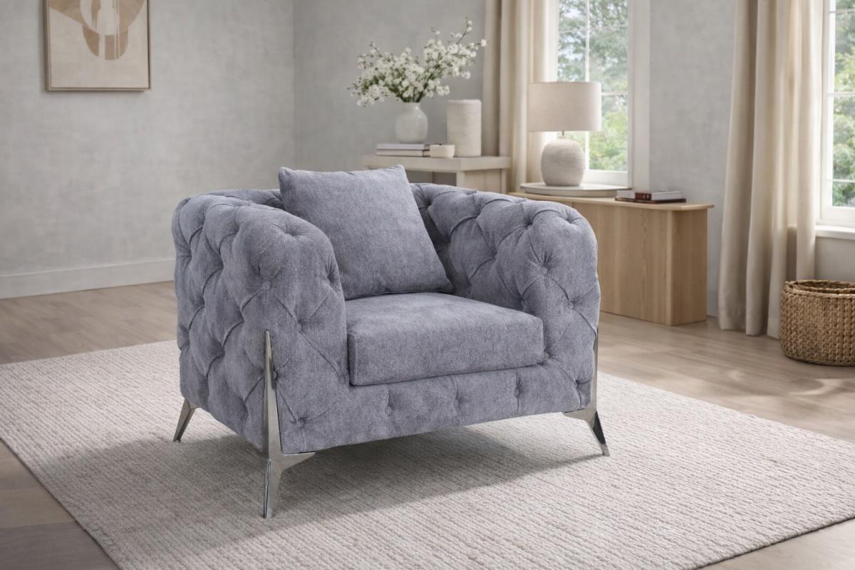 Paris Grey Sofa (3+2+1) — Sofas handmade to order by Langham Furniture, image 8 of 10