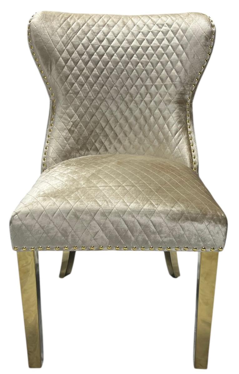 G-Lewis Chair (Lion Knocker/Gold Legs) — Dining Chairs handmade to order by Langham Furniture, image 9 of 12