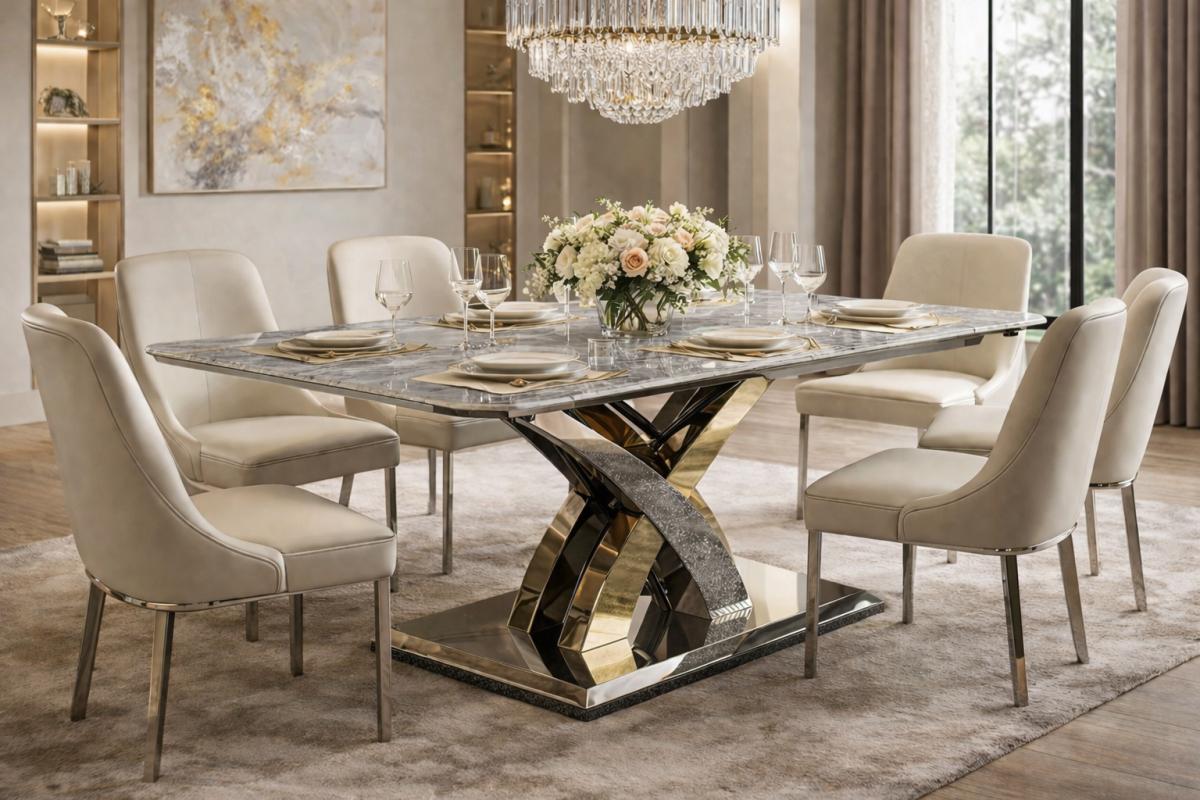 GS-Lucy Dining Table (1.5/1.8m) — Dining Tables handmade to order by Langham Furniture, image 2 of 8