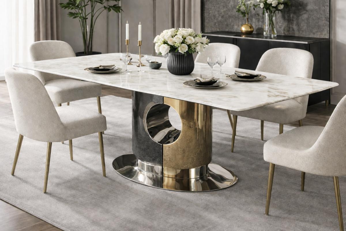 GS-Madrid Dining Table (1.8/2m) — Dining Tables handmade to order by Langham Furniture, image 2 of 9