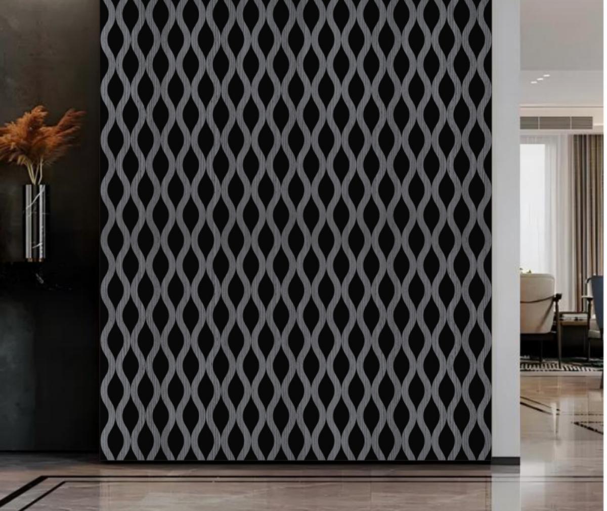 Wall Panel 03C - Dark Grey - Acoustic - 240cm - (1 pack / 4pcs) — Slat & Acoustic Panels handmade to order by Langham Furniture, image 1 of 3
