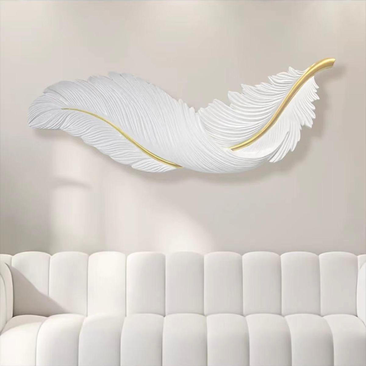 PU651 - Feather Light (White/Warm LED) — Lighting handmade to order by Langham Furniture, image 5 of 5