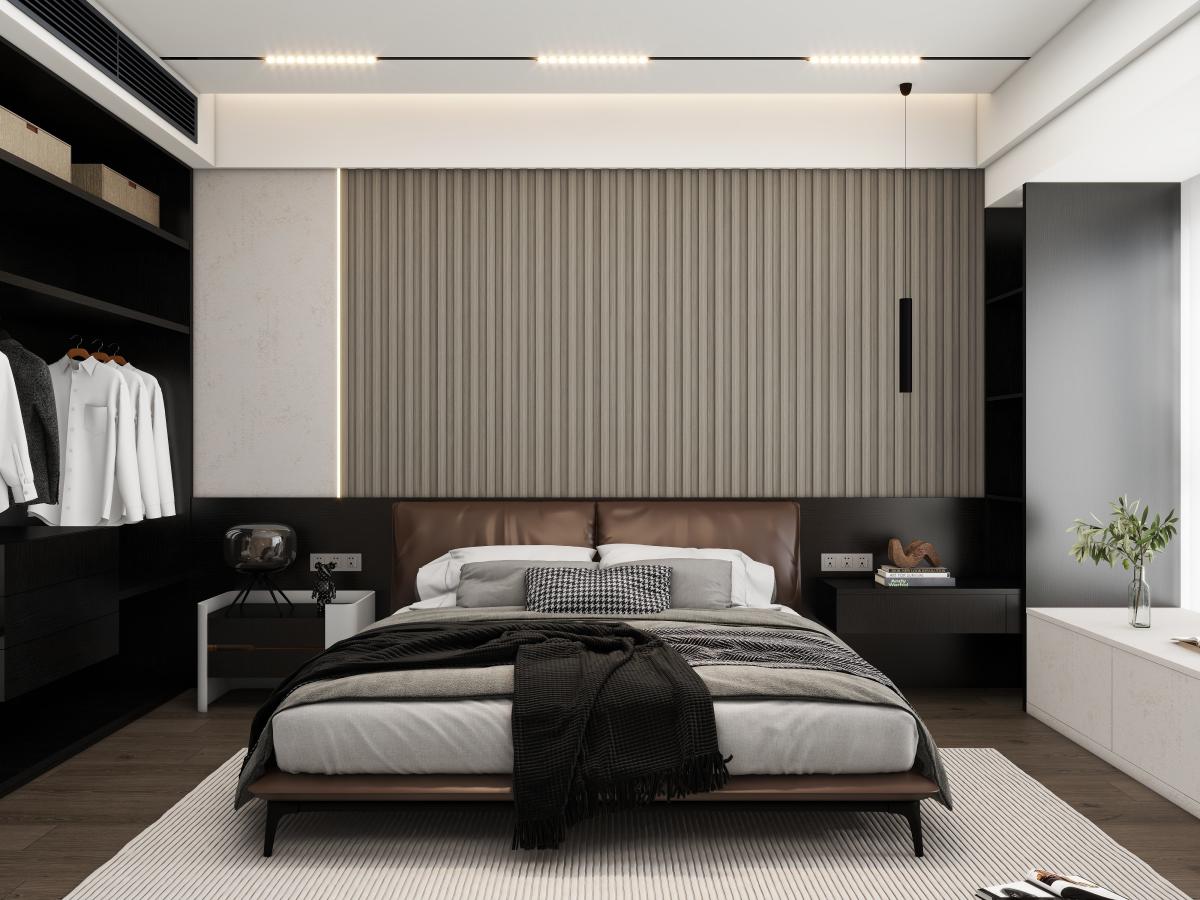 Wall Panel 81C - Light Grey - Seamless - 240cm - (1 pack / 16pcs) — Slat & Acoustic Panels handmade to order by Langham Furniture, image 1 of 2