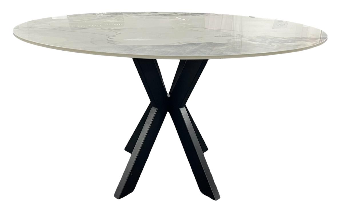 BK-Milan Round Dining Table (1.1/1.3m) — Dining Tables handmade to order by Langham Furniture, image 3 of 5