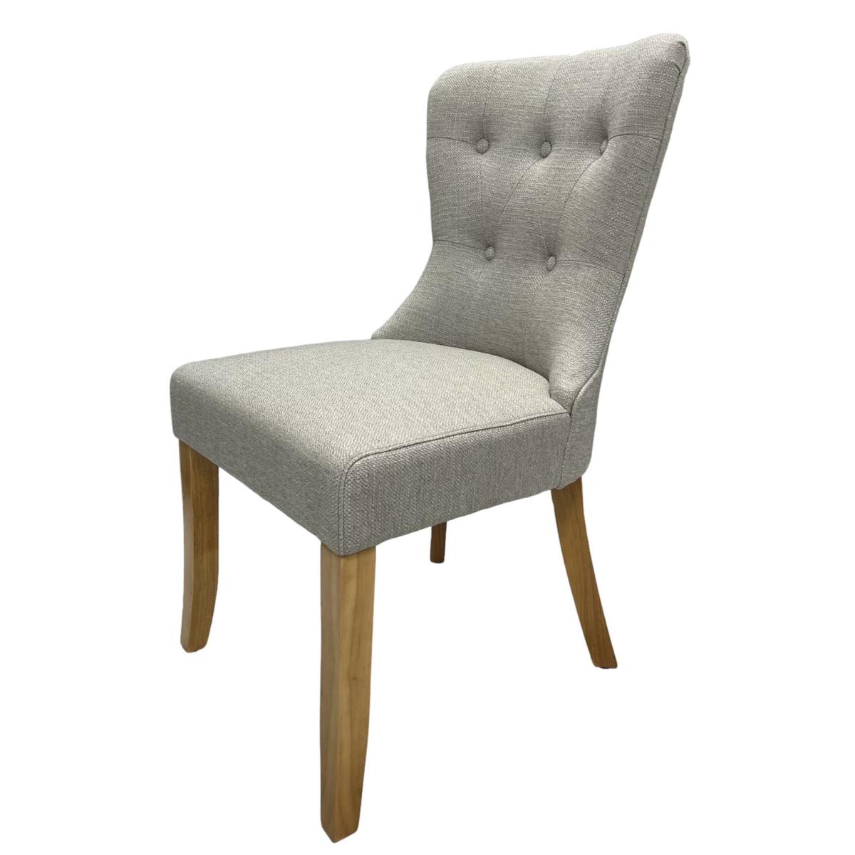 Bentley Beige Chair (Oak Legs) — Dining Chairs handmade to order by Langham Furniture, image 2 of 7