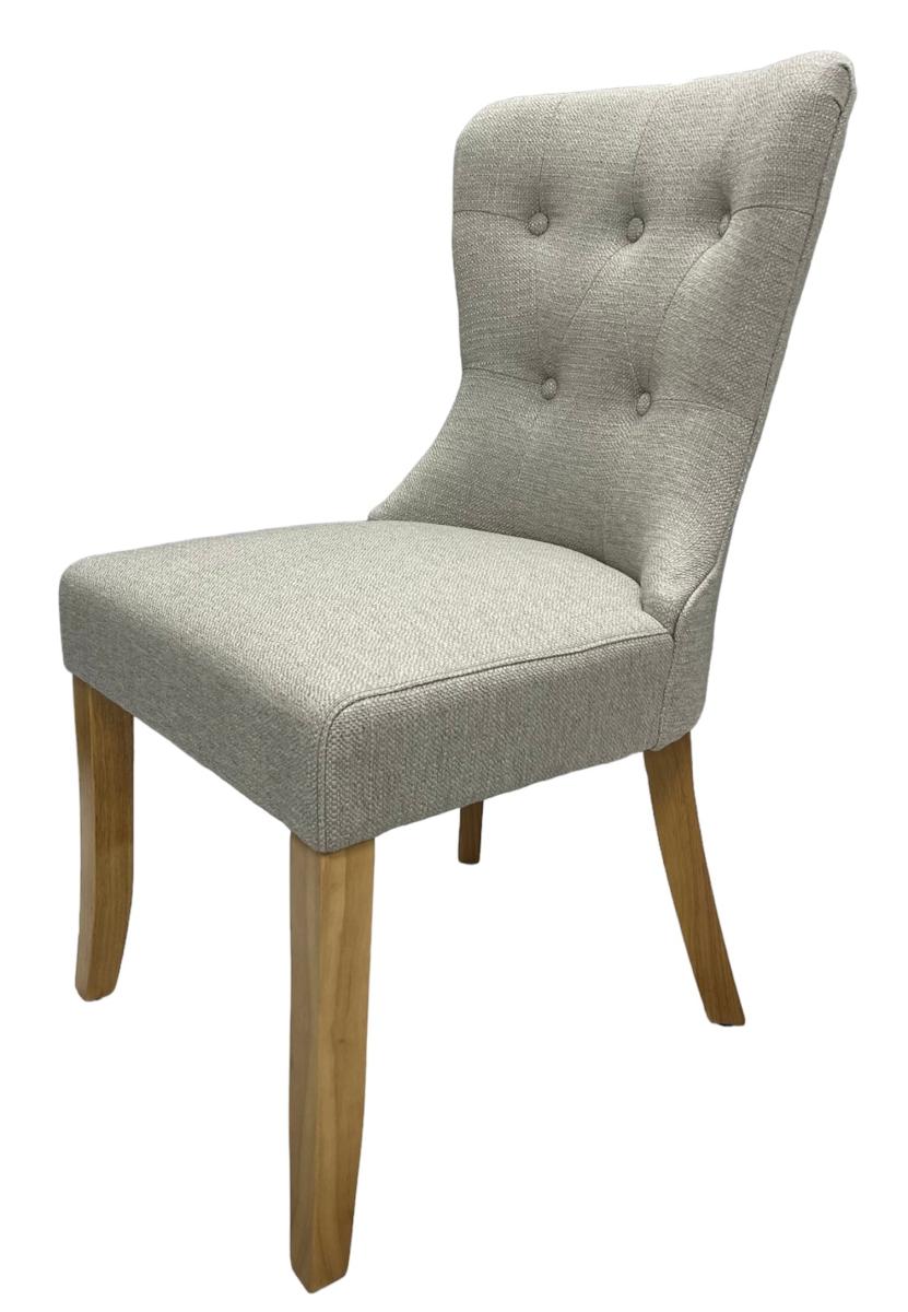 Bentley Beige Chair (Oak Legs) — Dining Chairs handmade to order by Langham Furniture, image 4 of 7
