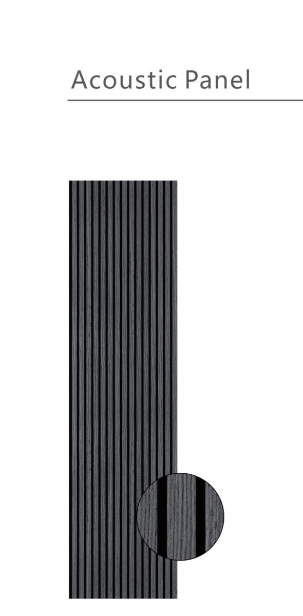 Wall Panel 01B - Light Grey - Acoustic - 240cm - (1 pack / 4pcs) — Slat & Acoustic Panels handmade to order by Langham Furniture, image 4 of 4