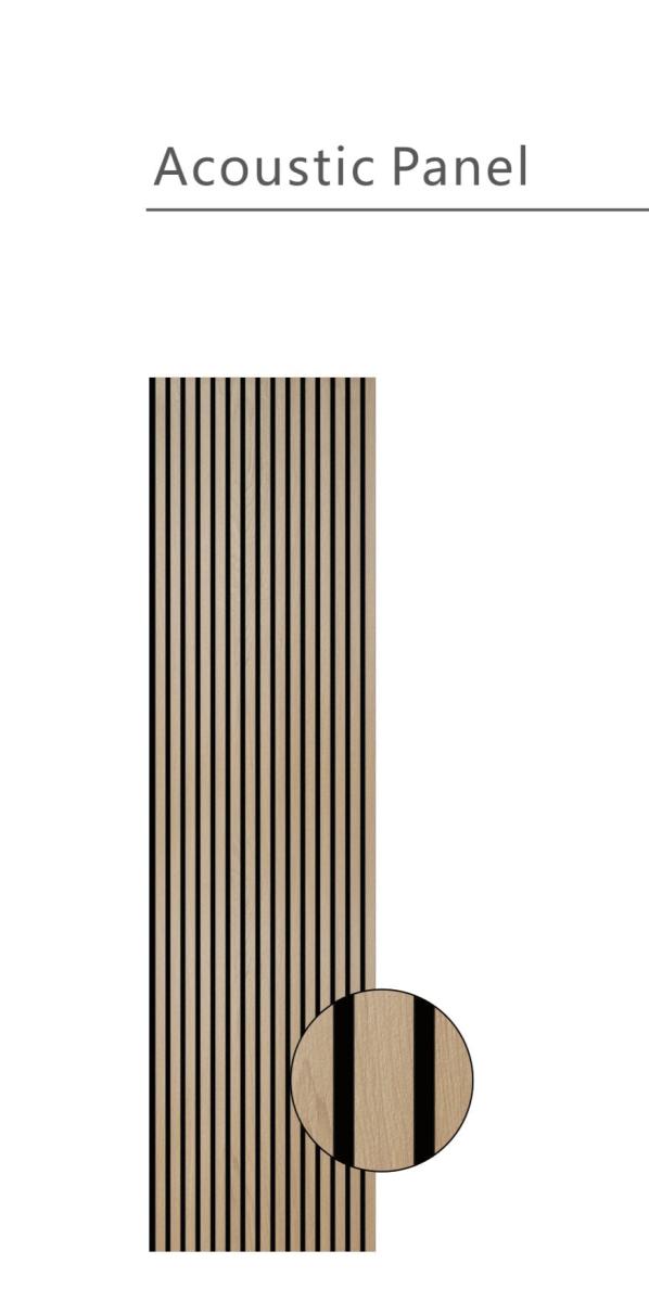 Wall Panel 01A - Natural Oak - Acoustic - 240cm - (1 pack / 4pcs) — Slat & Acoustic Panels handmade to order by Langham Furniture, image 4 of 4