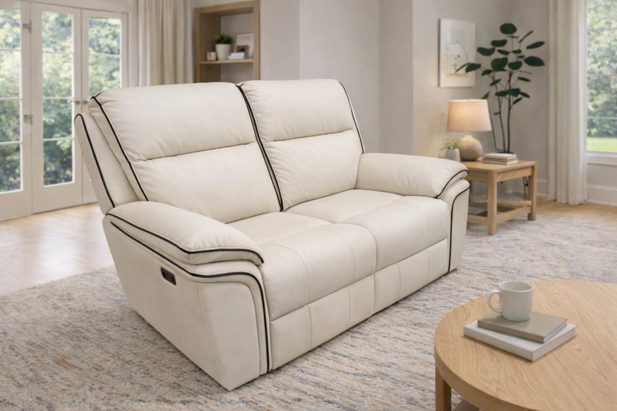 Montana Ivory Recliner Sofa (3+2+1) — Sofas handmade to order by Langham Furniture, image 3 of 7