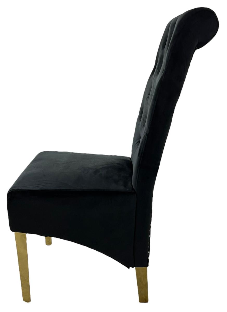 G-Lucy Chair (Ring Knocker/Gold Legs) — Dining Chairs handmade to order by Langham Furniture, image 4 of 17
