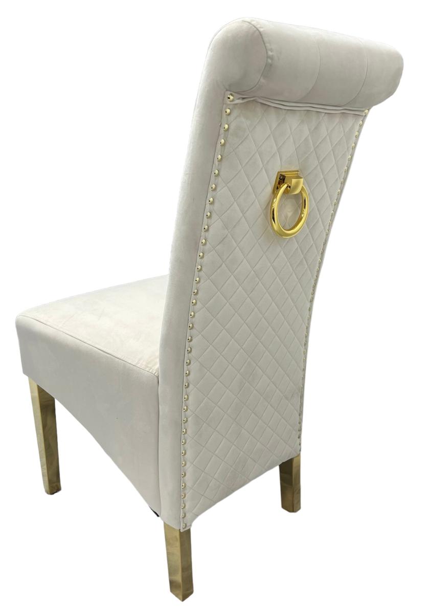 G-Lucy Chair (Ring Knocker/Gold Legs) — Dining Chairs handmade to order by Langham Furniture, image 9 of 17