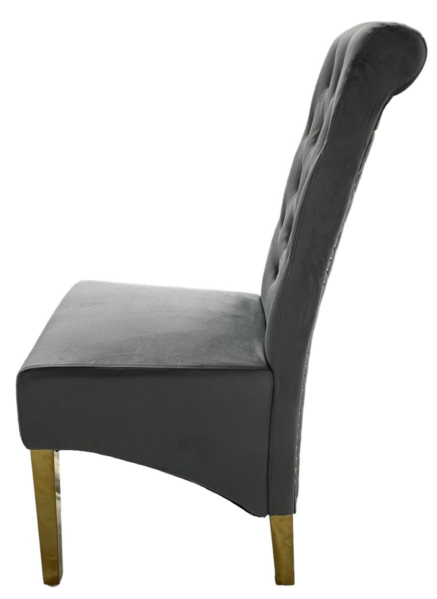 G-Lucy Chair (Ring Knocker/Gold Legs) — Dining Chairs handmade to order by Langham Furniture, image 16 of 17