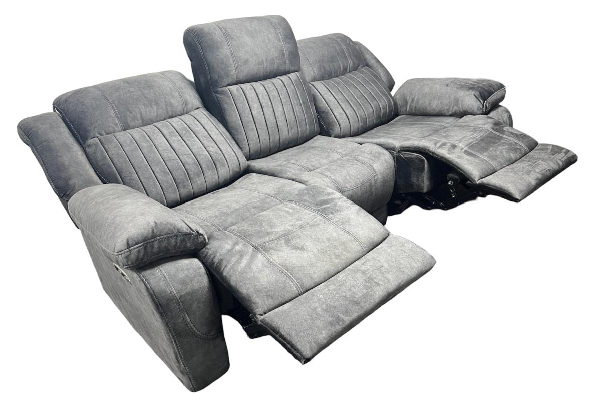 Rose Charcoal E-Recliner Sofa (3+2+1) — Sofas handmade to order by Langham Furniture, image 2 of 20
