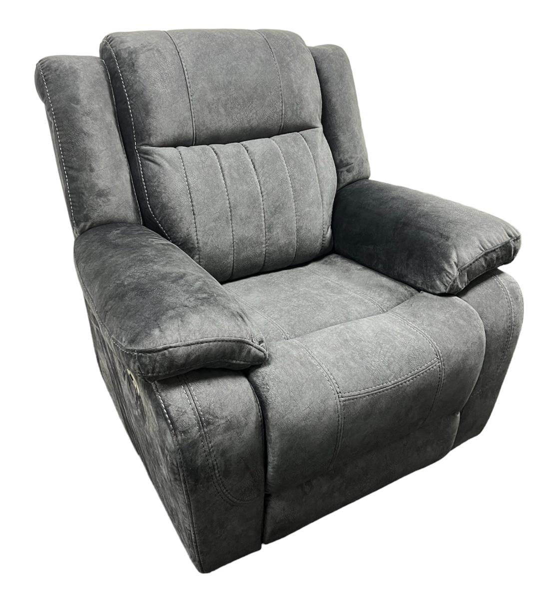 Rose Charcoal E-Recliner Sofa (3+2+1) — Sofas handmade to order by Langham Furniture, image 15 of 20