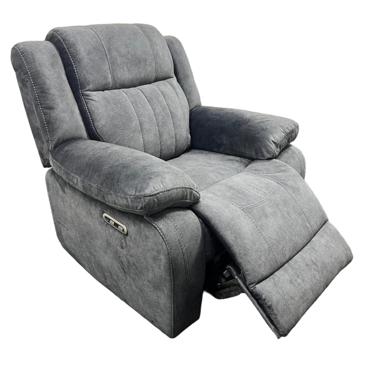 Rose Charcoal E-Recliner Sofa (3+2+1) — Sofas handmade to order by Langham Furniture, image 16 of 20