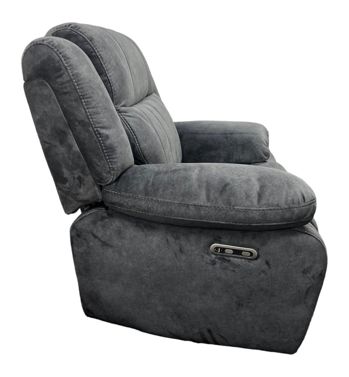 Rose Charcoal E-Recliner Sofa (3+2+1) — Sofas handmade to order by Langham Furniture, image 19 of 20