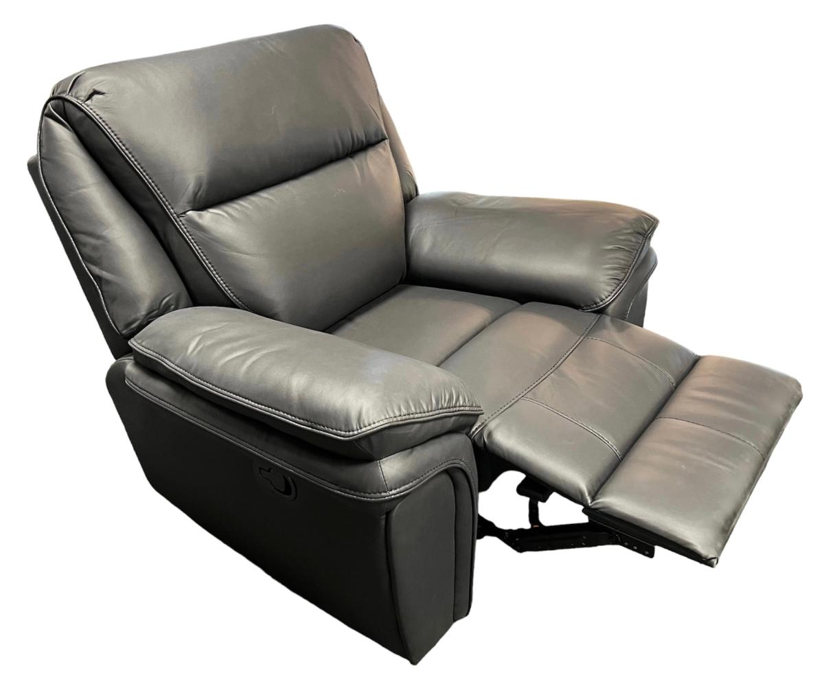 Montana Black Recliner Sofa (3+2+1) — Sofas handmade to order by Langham Furniture, image 7 of 9