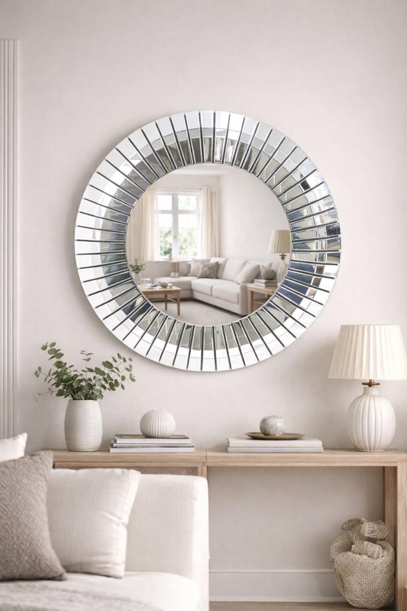 SY1720 Wall Mirror — Wall Mirrors handmade to order by Langham Furniture, image 1 of 3