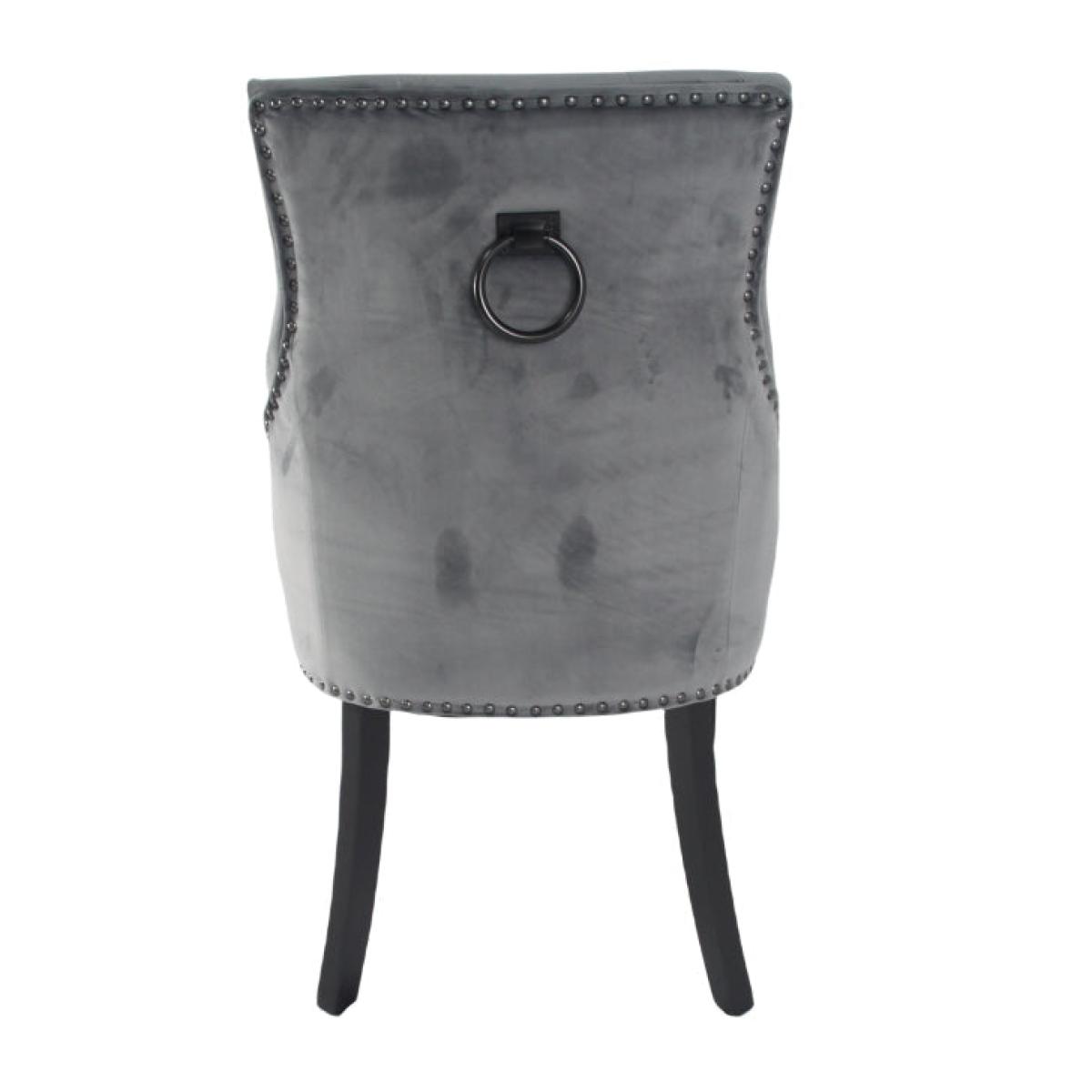 Cheshire Chair (Black Ring Knocker/Black Legs) — Dining Chairs handmade to order by Langham Furniture, image 2 of 10