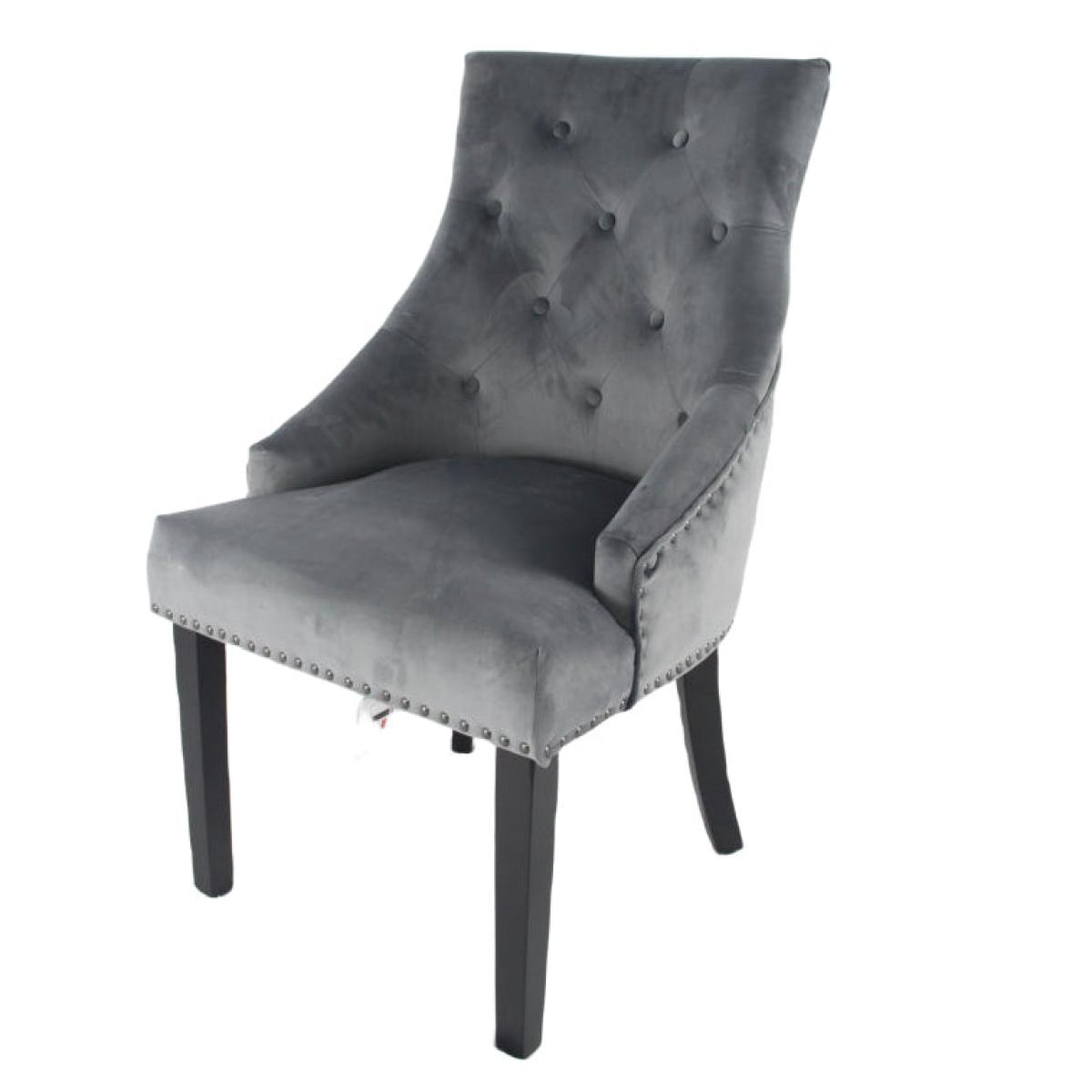 Cheshire Chair (Black Ring Knocker/Black Legs) — Dining Chairs handmade to order by Langham Furniture, image 3 of 10