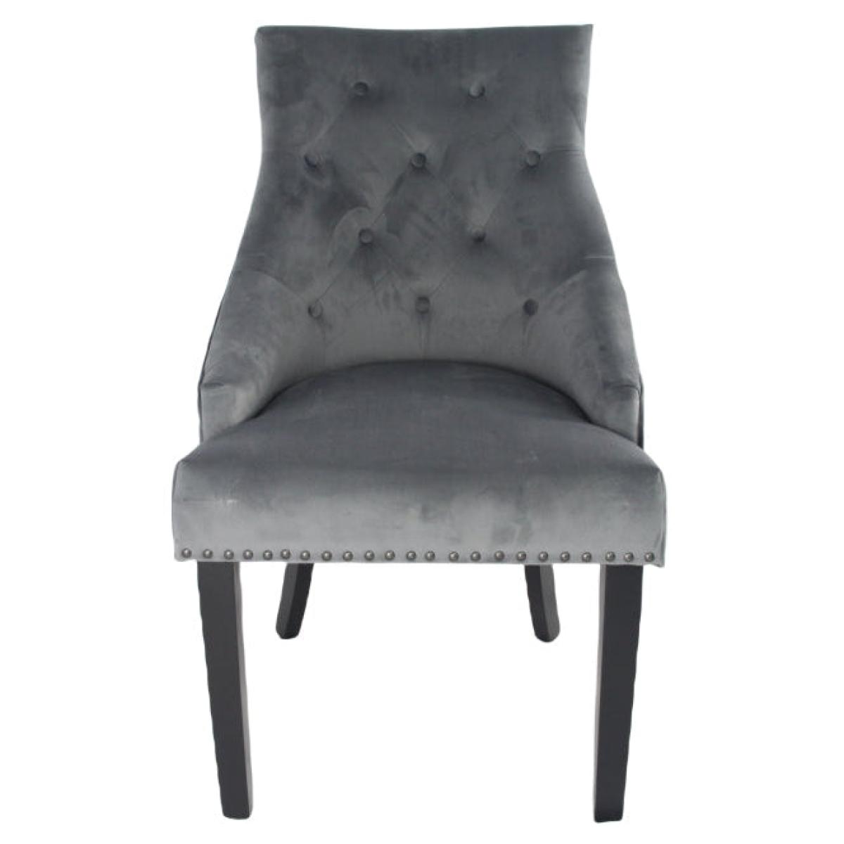 Cheshire Chair (Black Ring Knocker/Black Legs) — Dining Chairs handmade to order by Langham Furniture, image 5 of 10