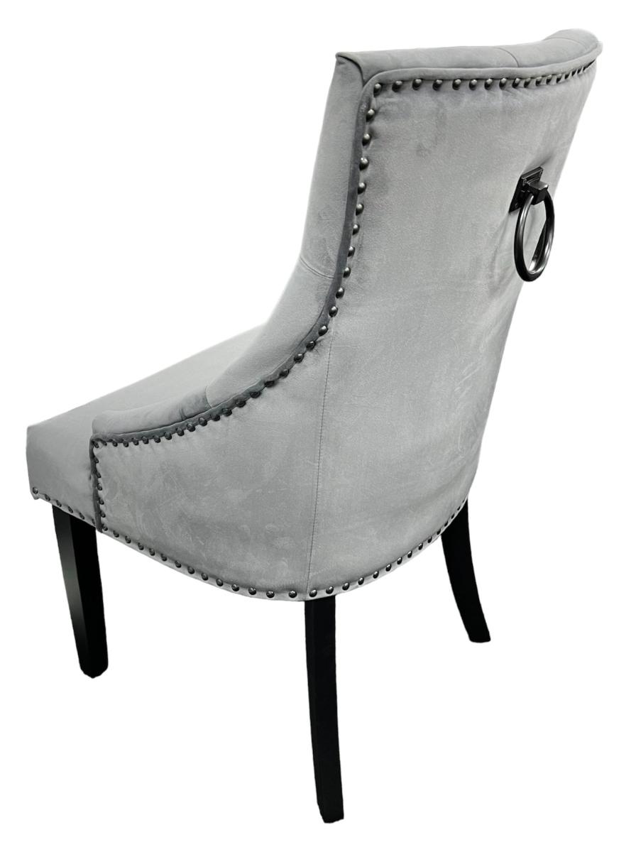 Cheshire Chair (Black Ring Knocker/Black Legs) — Dining Chairs handmade to order by Langham Furniture, image 6 of 10