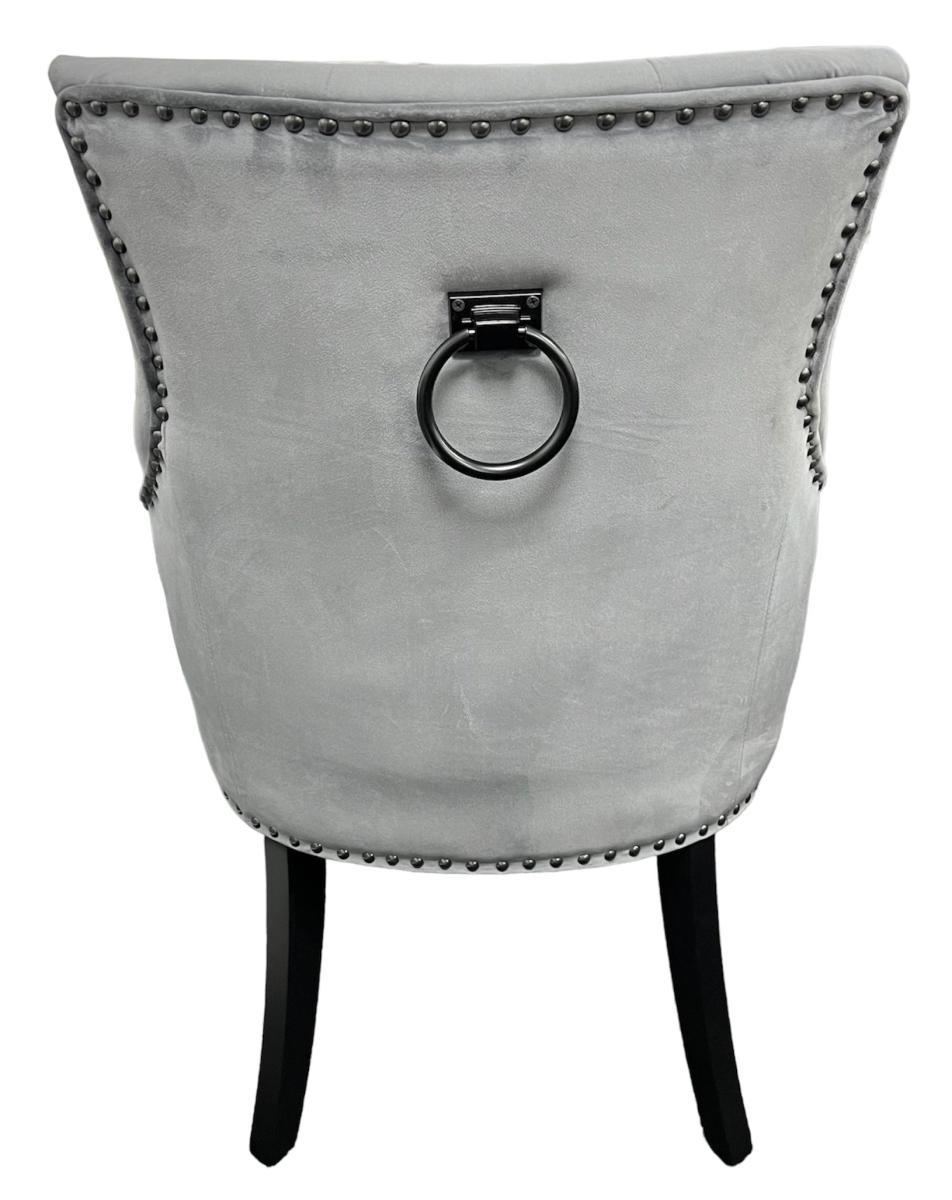 Cheshire Chair (Black Ring Knocker/Black Legs) — Dining Chairs handmade to order by Langham Furniture, image 7 of 10