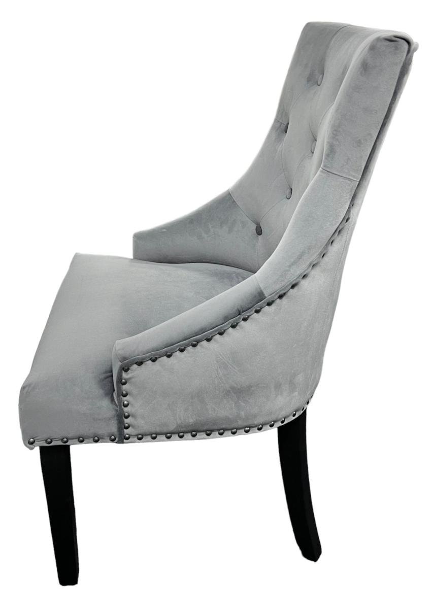 Cheshire Chair (Black Ring Knocker/Black Legs) — Dining Chairs handmade to order by Langham Furniture, image 8 of 10