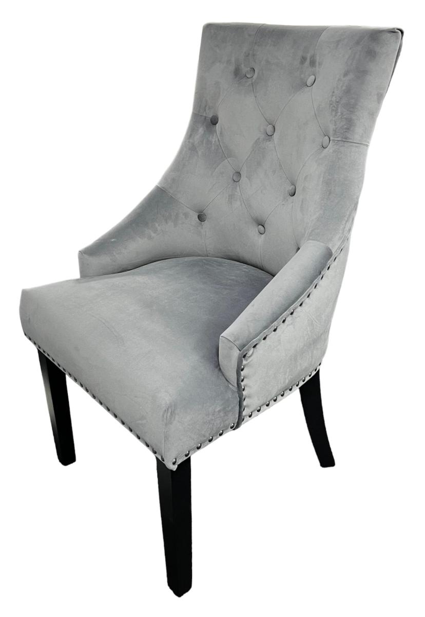 Cheshire Chair (Black Ring Knocker/Black Legs) — Dining Chairs handmade to order by Langham Furniture, image 9 of 10