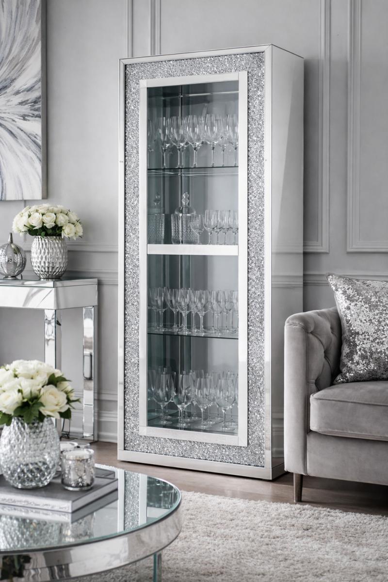 Roma High Bookcase — Mirrored Furniture handmade to order by Langham Furniture, image 1 of 9